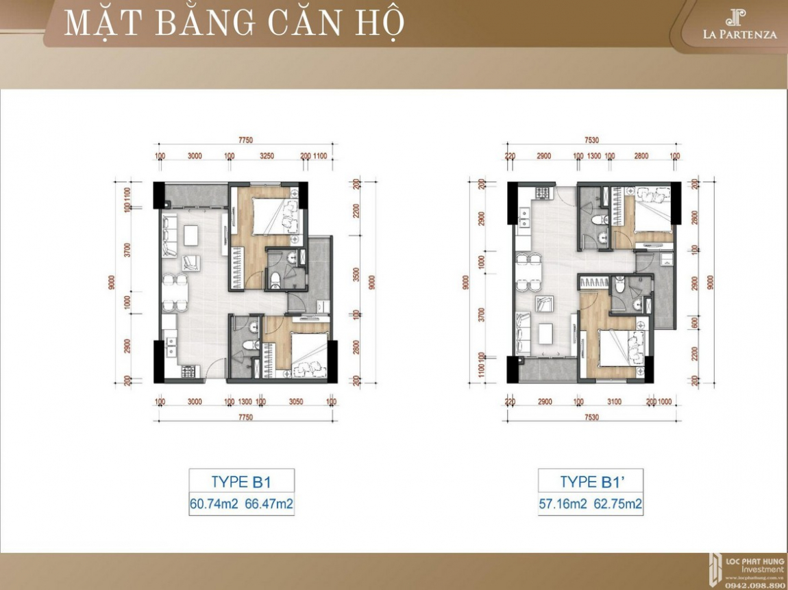 thiết kế căn hộ la partenza nhà bè 1