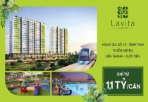 Căn hộ lavita garden giá 1,1 tỷ đồng ngay ngã tư Bình Thái